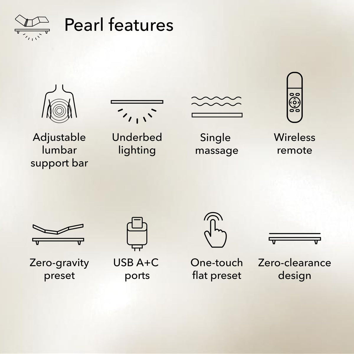 Beauty Rest Pearl Baselogic Adjustable Base