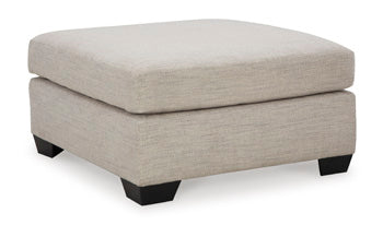 Oversized Accent Ottoman Mahoney Pebble