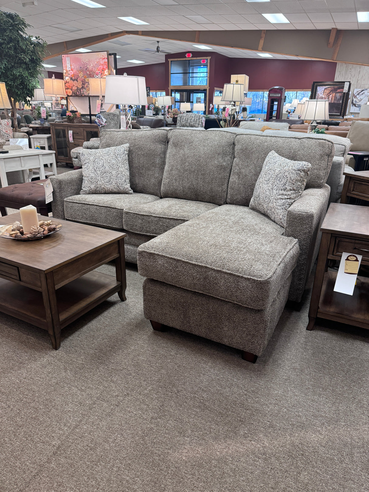 8579 Sofa lounger W/ Float Ottoman