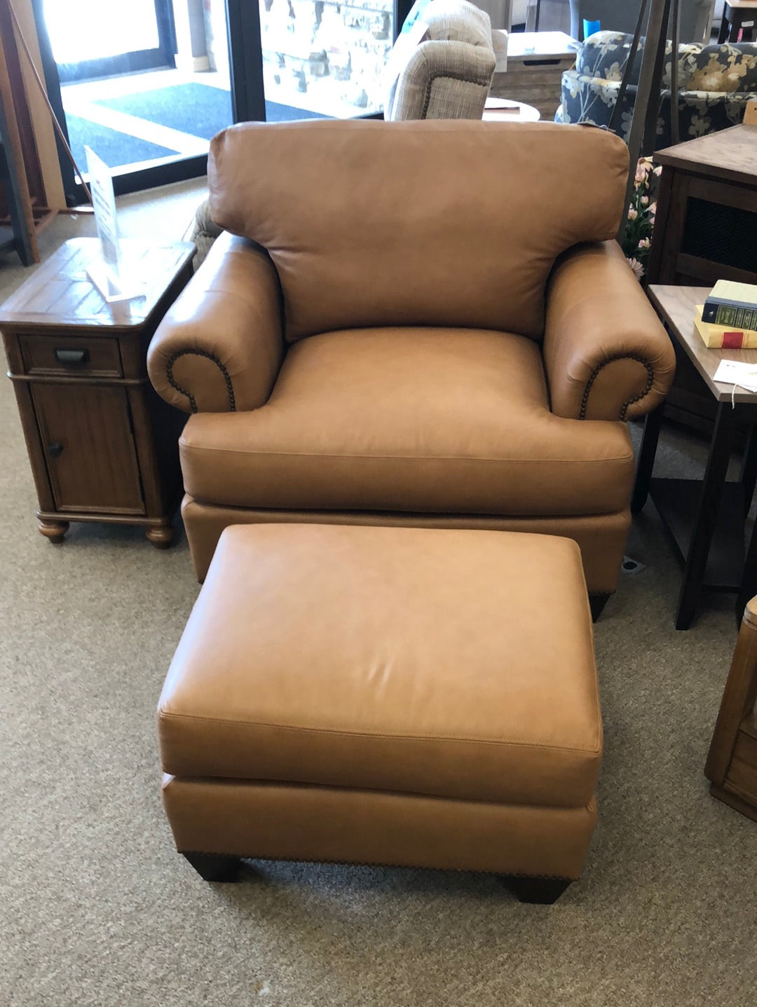 1976-00/01 Verde Carum Carbro Closoeut Chair and Ottoman