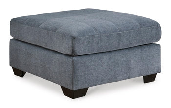 Oversized Accent Ottoman Marleton Denim