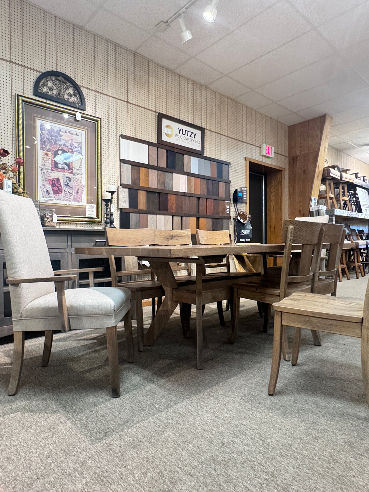 Yutzy RetreatWhiteOak 4296/511S 9PC Dining Group