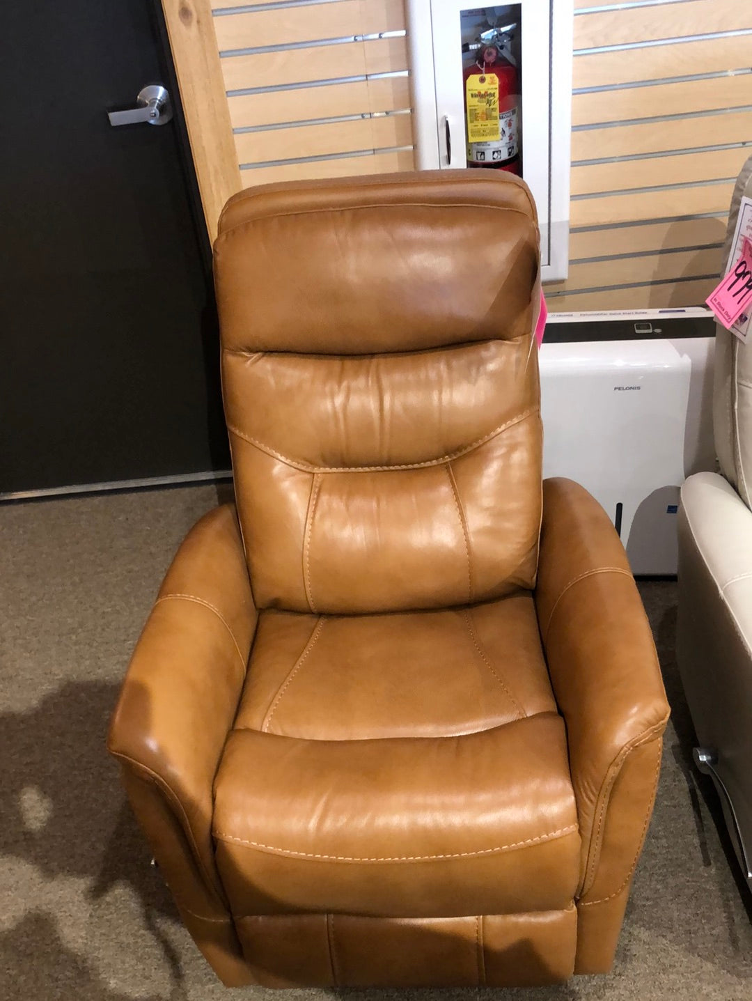 Gemini Recliner Swivel Leather Closeout