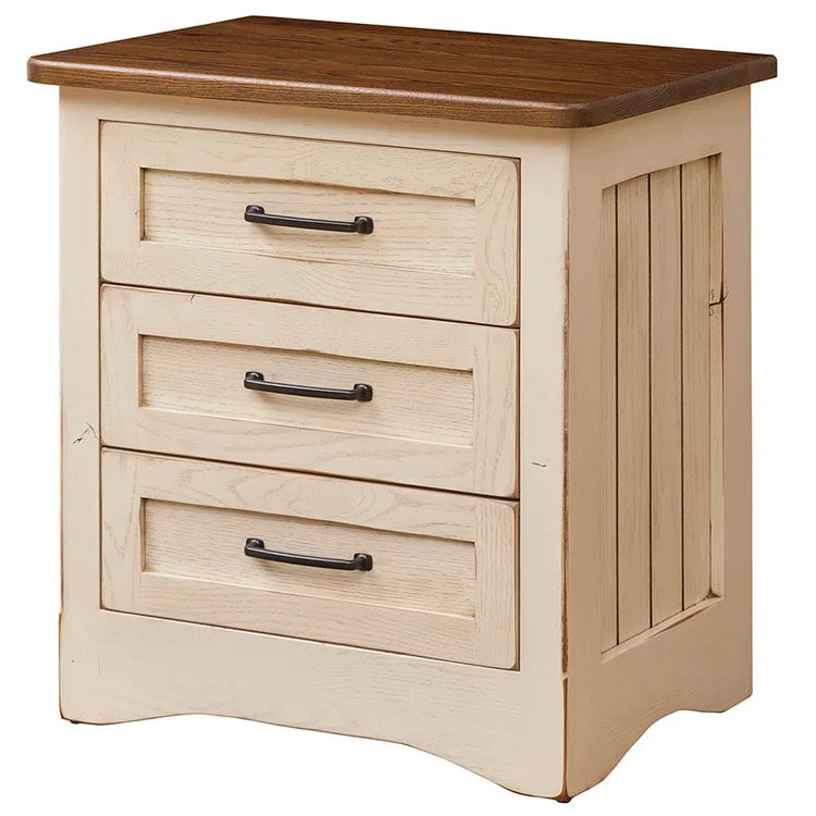 Farmstead 3 Drawer Nightstand Amish Made