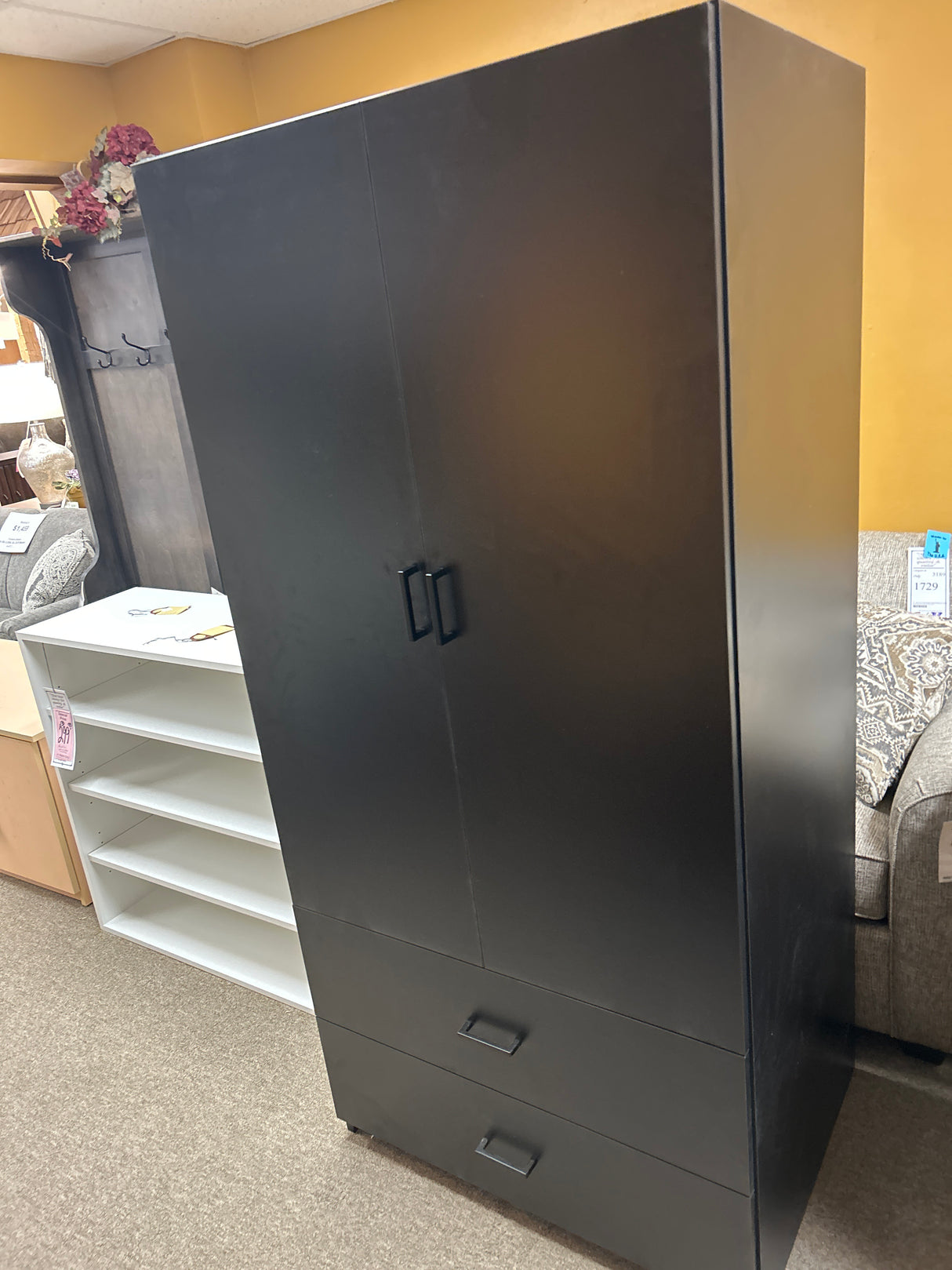 CC Wardrobe 72" 2 Doors/2 Drawers