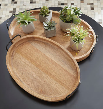 Tray Set (2/CN) Jocelyne Brown/Black