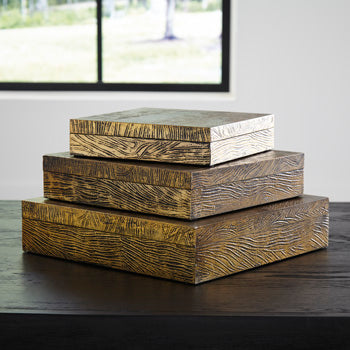 Box Set (3/CN) Keldy Antique Brass Finish