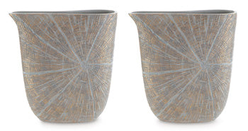 Vase (2/CS) Ardenley Antique Gold Finish