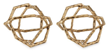 Sculpture (2/CS) Laddington Antique Brass Finish