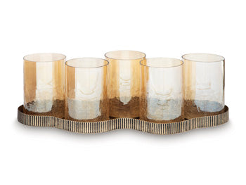 Candle Holder Evereton Antique Gold Finish