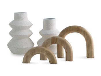 Accessory Set (5/CN) Maddwarth White/Natural Brown