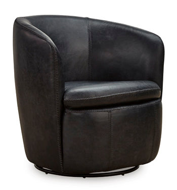 Swivel Accent Chair Kierreys Midnight