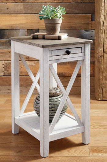 Accent Table Adalane White/Gray