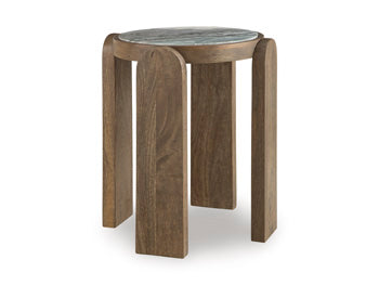 Accent Table Gavrilley Gray/White/Brown