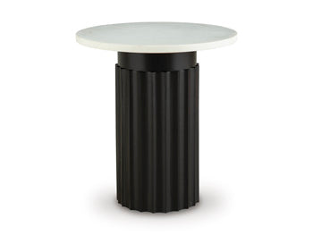 Accent Table Wainstone Black/White