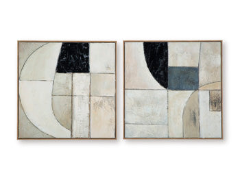 Wall Art Set (2/CN) Bexlen Tan/Taupe/Black