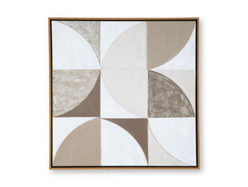 Wall Art Harelman Tan/Taupe/White