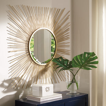 Accent Mirror Elspeth Gold Finish