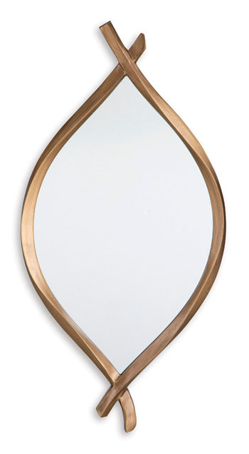 Accent Mirror Bartner Antique Gold Finish
