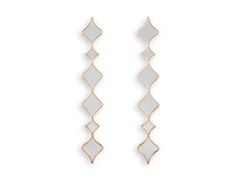 Accent Mirror Set (2/CN) Harriswood Gold Finish