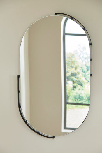 Accent Mirror Valkings Black