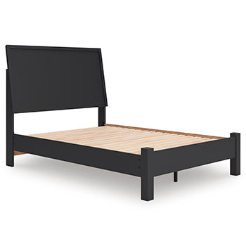 Full Panel Headboard Danziar Black