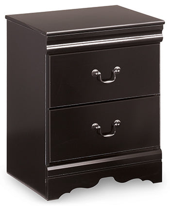 Two Drawer Night Stand Huey Vineyard Black
