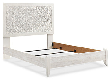 Queen Panel Footboard w/Rails Paxberry Whitewash