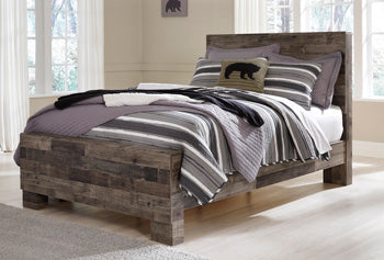 Full Panel Headboard Derekson Multi Gray