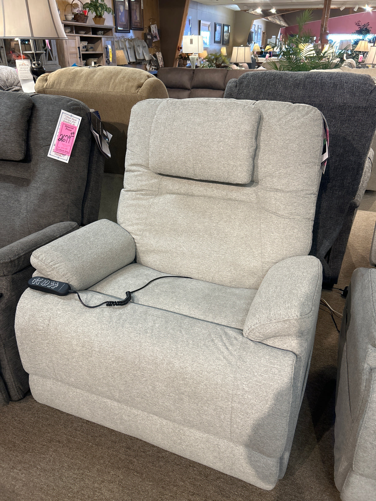 Zecliner Model 2 Power Lift Recliner with Power Headrest and Lumbar