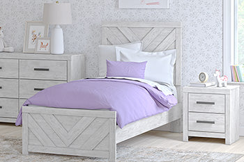 Twin Panel Headboard/Footboard Cayboni Whitewash