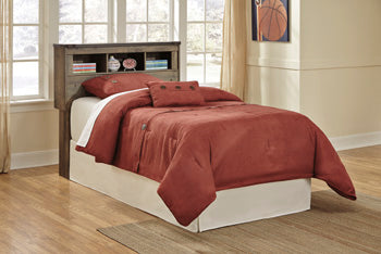 Twin Bookcase Headboard Trinell Brown