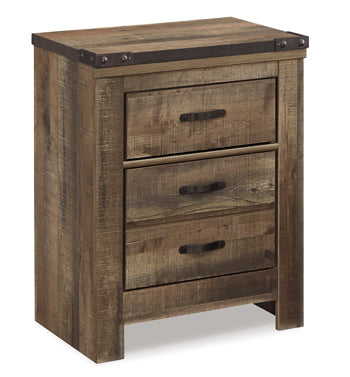 Two Drawer Night Stand Trinell Brown