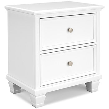 Two Drawer Night Stand Fortman White