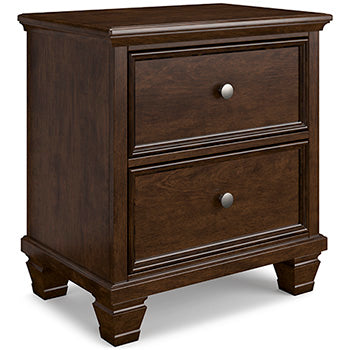 Two Drawer Night Stand Danabrin Brown