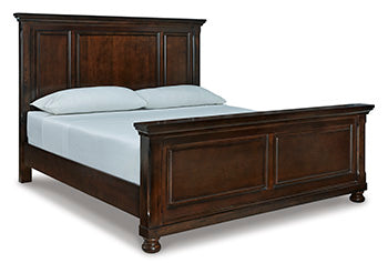 California King Panel Rails Porter Rustic Brown