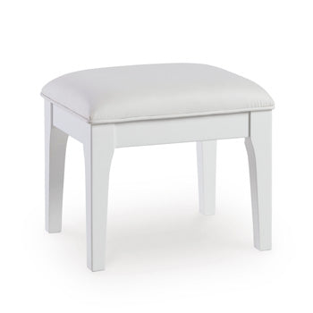 Vanity Stool Chalanna White