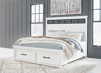 King/Cal King Storage FTBD Ashbryn White/Natural