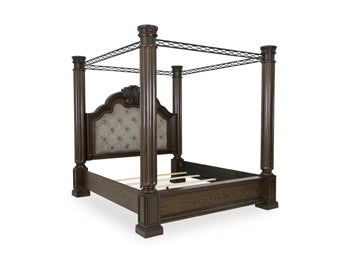 Queen Canopy Maylee Dark Brown