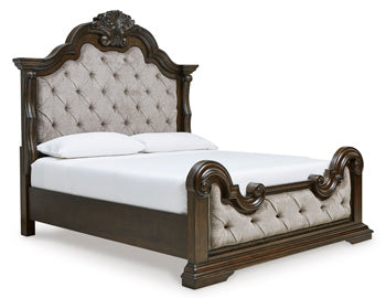 Queen/King Panel Rails Maylee Dark Brown