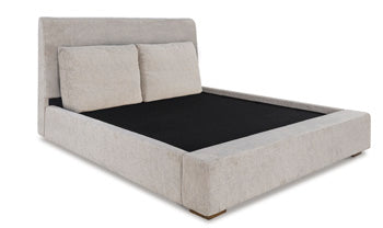 Cal King UPH Footboard w/Rails Cabalynn Oatmeal