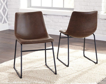 Dining UPH Side Chair (2/CN) Centiar Brown