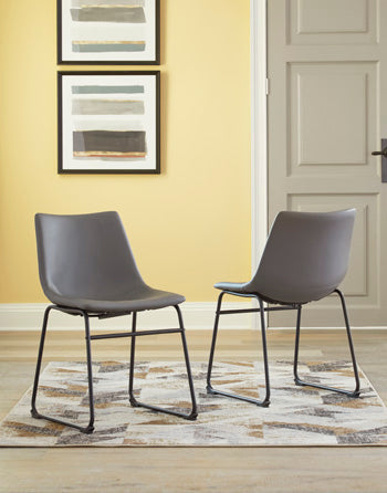 Dining UPH Side Chair (2/CN) Centiar Gray
