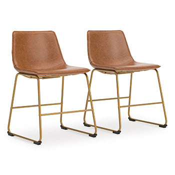 Dining UPH Side Chair (2/CN) Ciabori Brown/Gold