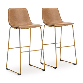 Tall UPH Barstool (2/CN) Ciabori Toast/Gold