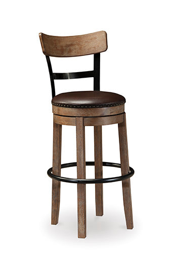 Tall UPH Swivel Barstool(1/CN) Pinnadel Light Brown