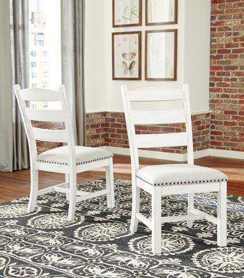 Dining UPH Side Chair (2/CN) Valebeck Beige/White