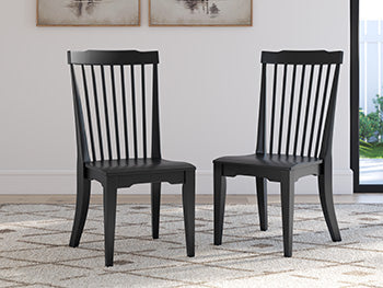 Dining Room Side Chair (2/CN) Brenkerton Black
