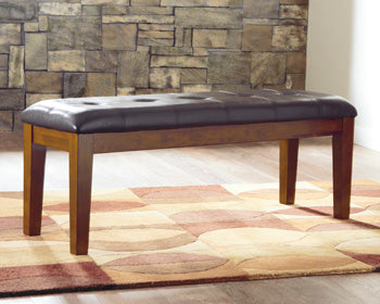 Large UPH Dining Room Bench Ralene Medium Brown