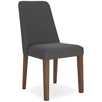 Dining UPH Side Chair (2/CN) Lyncott Charcoal/Brown
